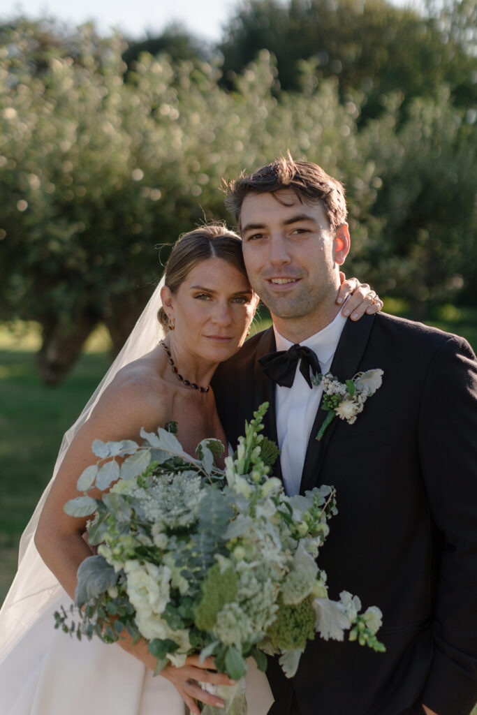 Bride and groom wedding day portraits at upstate new york wedding venue.