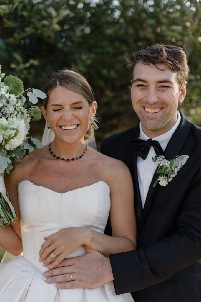 Bride and groom wedding day portraits at upstate new york wedding venue in the Finger Lakes Region.